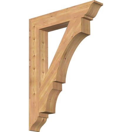 Ekena Millwork Balboa Traditional Smooth Bracket, Western Red Cedar, 5 1/2"W x 34"D x 46"H BKT06X34X46BOA01SWR